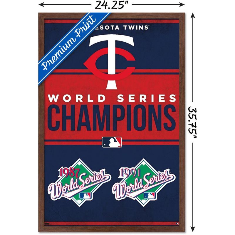 Trends International MLB Minnesota Twins - Champions 23 Framed Wall Poster Prints, 3 of 7