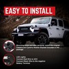 AMERICAN MODIFIED Armor Grille w/ LED Off-Road Lights and Camera Bracket Compatible with 2018-2023 Jeep Wrangler JL and Gladiator JT, White/Black - 4 of 4