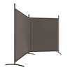 vidaXL 2-Panel Room Divider Anthracite 137"x70.9" Fabric - 4 of 4