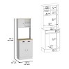 NicBex Storage Buffet Cabinet 67" Freestanding Kitchen Pantry Sideboard Cabinet with 3 Doors, Drawer, 2 Open Shelves, Microwave Storage Option - 4 of 4