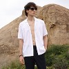 Campus Sutra Men Men's Chalk White Texture-Lined Shirt - 2 of 4