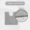 Lilly Crochet 100% Cotton Tufted Reversible Bath Rug, Super Absorbent & Machine Washable Bathroom Mat Perfect for Shower and Tub Use - 3 of 4