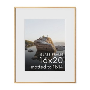 Haus and Hues Brushed Metal Frame with Real Glass, Gray/Bronze - 1 of 3