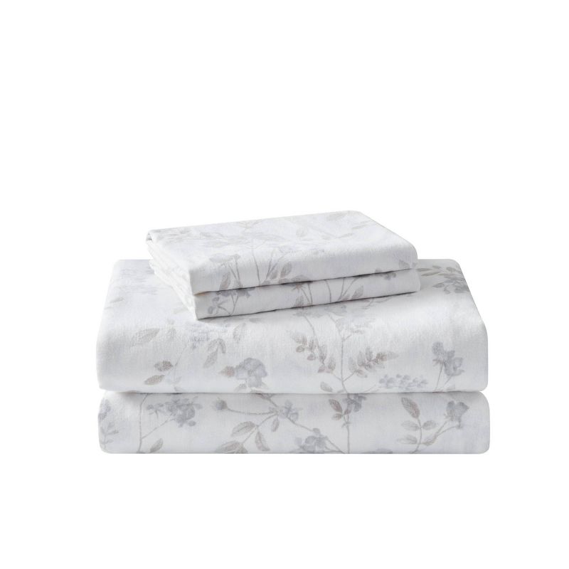 Printed Pattern Flannel Sheet Set - Laura Ashley, 3 of 12