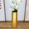 Slickblue Glass Cylinder Vase, Hand-Finished Display Piece, Slim Modern Style, Centerpiece Décor, Color and Size Options - 4 of 4