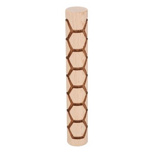 Unique Bargains Wood Clay Grain Texture Carved Fine Baking DIY Rolling Pins - 1 of 4