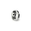 Black Bow Jewelry Sterling Silver I Love You Mom 3-Sided Bead Charm - 2 of 4