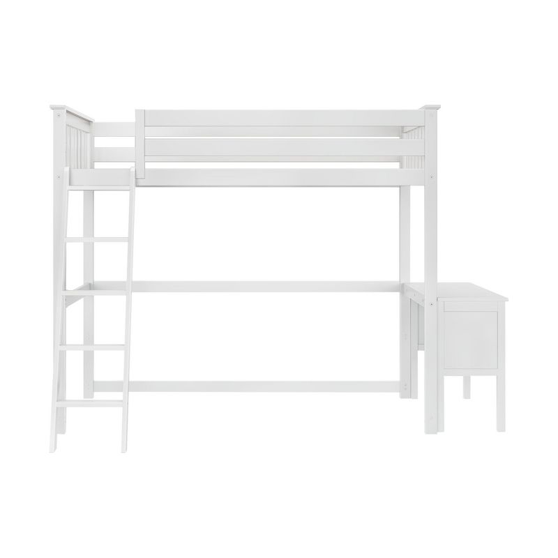 Max & Lily Twin-Size High Loft Bed with Desk, 3 of 6