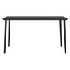 Garden Dining Table Black Powder-coated steel, Tempered glass Large - 3 of 4