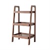 LunaLulinlk Walnut Color Oak Storage Bench Premium Storage Organizer for Kitchen, Living Room - 4 of 4