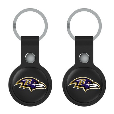 Keyscaper NFL AFC Teams Insignia Black Airtag Holder 2-Pack