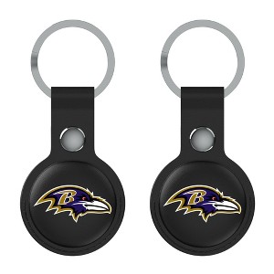 Keyscaper NFL AFC Teams Insignia Black Airtag Holder 2-Pack - 1 of 4