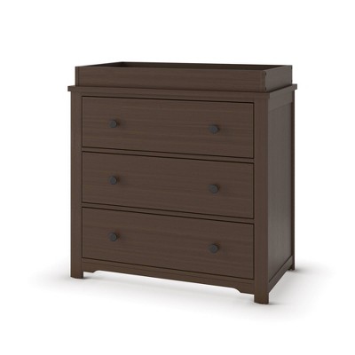 Image of Child Craft Forever Eclectic Harmony 3-Drawer Dresser with Changing Table Topper - Brushed Truffle