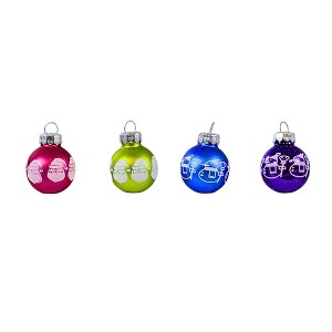 Craftoutlet.Com 1.25 In Snowmen And Santa Ornament Set Mini Glass Ornament Set Tree Ornament Sets - 1 of 3