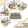 Foldable Sofa Bed Floor Couch with Backrest and Upholstery, Twin Sleeper Lounge Chair for Dorm, Guest Room, Office, Apartment-The Pop Home - 4 of 4