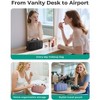 Travel Makeup Bag for Women, Portable Water-resistant Cosmetic Case, Puffy Padded Make Up Organizer Pouch - 2 of 4