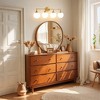 POWLIG Dimmable Vanity Light – Modern Bathroom Fixture with 5.9" Opal Glass Globes - 3 of 4