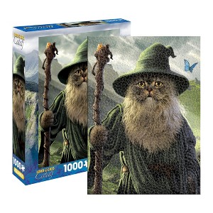 Aquarius Puzzles Lord of the Cats Catdalf 1000 Piece Jigsaw Puzzle - 1 of 3