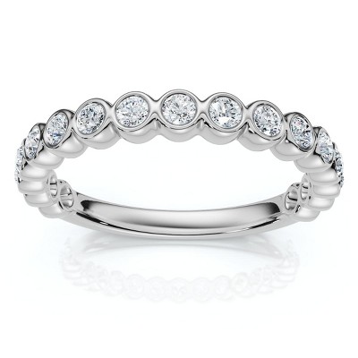 Pompeii3 1/2Ct Diamond Wedding Ring Channel Set 14k Gold or Platinum Lab Created EF/VS