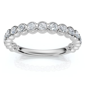 Pompeii3 1/2Ct Diamond Wedding Ring Channel Set 14k Gold or Platinum Lab Created EF/VS - 1 of 4