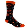 Crazy Dog Women's Jack-O-Lantern Socks Funny Halloween Party Trick Or Treat Pumpkin Graphic Footwear - 3 of 4