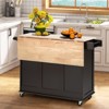 Costway Kitchen Island Cart On Wheels, Mobile Kitchen Island Rolling ...