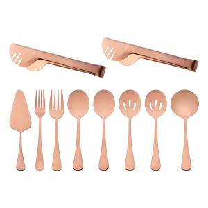 REGALWOVEN 10 Pcs 1 Set Stainless Steel Durable Rust-Proof Corrosion Resistant Flatware Set - 1 of 4