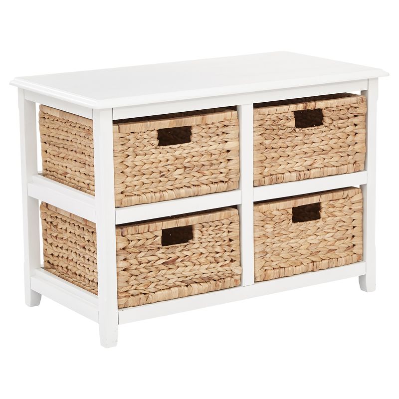 Seabrook Four Double Storage Unit White - OSP Home Furnishings, 1 of 6