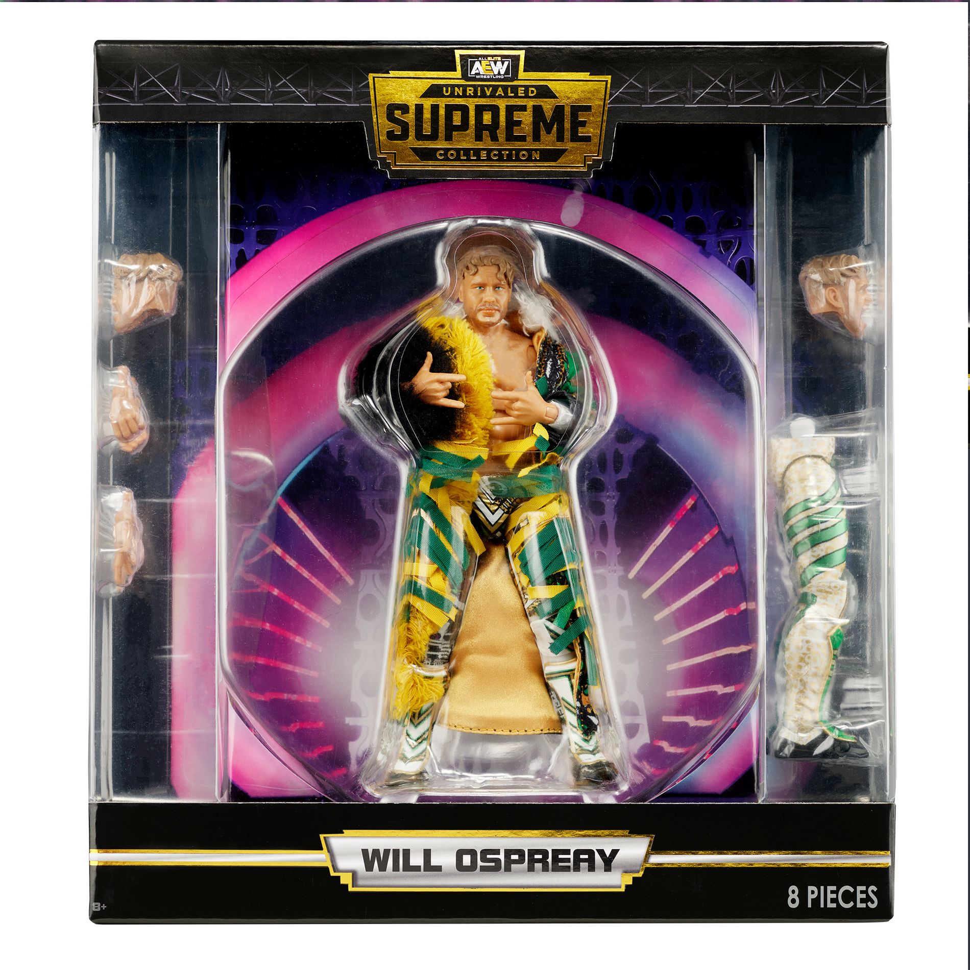 AEW Supreme Exclusive Green & Yellow Will Ospreay Action Figure