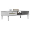 vidaXL Coffee Table Accent Storage Side Table SENJA Rattan Look Solid Wood - 3 of 4