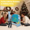 Giant 4-to-Score Game Set, 3-Level Height Adjustable Jumbo 4-in-a-Row Game with Quick-Release Slider, Mini Basketball, Golf & Ring Toss Set for Party - 2 of 4