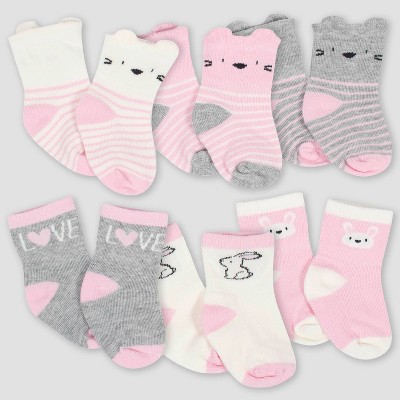 baby pink socks