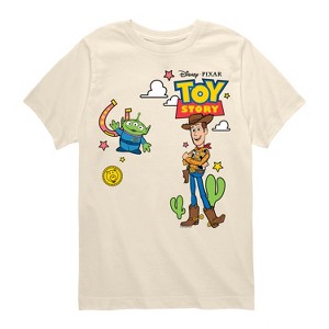 Boys' - Toy Story - Woody And Alien Western Short Sleeve Graphic T-Shirt - 1 of 3