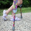 My Crutches - Fashionable Designed Crutches w Underarm Pad for Kids w Adjustable Handgrip & Length for Heights  3'9" to 4'5" (Tie Dye) - 4 of 4