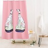 Deny Designs Annechovie Staffordshire Greyhound Twins Shower Curtain - 2 of 3