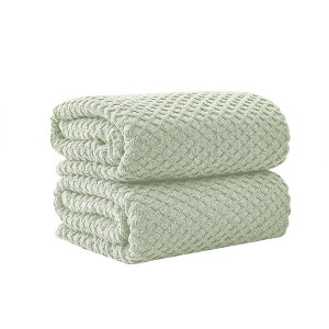 Cotton Quick-Dry Textured Towels - Great Bay Home. - 1 of 4