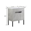 ChicFurnit Bathroom Vanities 30 Inch Convertible Vanity with Soft Close Doors and Storage for Bathroom, Gray, 30"*18.3"*35" - 3 of 4