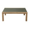 Coffee Table 13"H, Terrazzo & Acacia Wood, Gray, Modern Square Design by Zuo Modern - 2 of 4