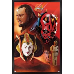 Trends International Star Wars: The Phantom Menace By Dorothea Taylor Framed Wall Poster Prints - 1 of 4
