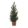 Transpac Artificial 30 in. Green Christmas Tree In Box with Stamp Design - 3 of 4