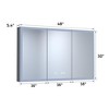 Sapphtopaz Rectangle Bathroom Mirror, Vanity Mirror with Medicine Cabinet, Recessed/Surface Mount Mirrors for Bathroom, Over Sink, Bedroom - 2 of 4