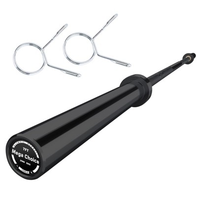 Barbell Bar for Weightlifting and Powerlifting 45lb, 1500Lbs Load Capacity Bench Press Fit 2" Standard Weights, Strength Training for Home Gym