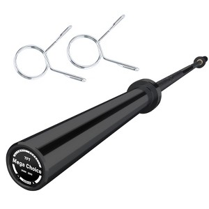Barbell Bar for Weightlifting and Powerlifting 45lb, 1500Lbs Load Capacity Bench Press Fit 2" Standard Weights, Strength Training for Home Gym - 1 of 4