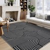 Area Rug, Washable Rug ¨C Modern Abstract Stripe Soft Non-Slip Non-Shedding Low Pile Neutral Floor Carpet for Living Room Dining Room Kids Room - 4 of 4