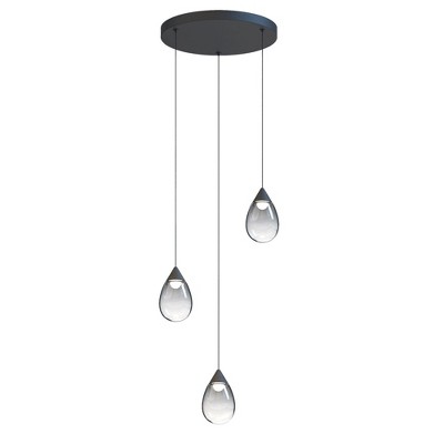 ET2 Lighting Dewdrop 3 - Light Pendant in  Black