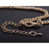 Anna-Kaci Women's Statement Necklace with Resin Stones and Crystal Accents, Gold Tone Chain, Adjustable Length, Bold and Elegant Design - Shark Tooth - 4 of 4