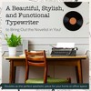 Maplefield Antique Typewriter, Cute Table Decor for Home or Office, Easy Setup, Fits Standard 8 x 11 Inch Paper Sheets (Bronze) - 2 of 4
