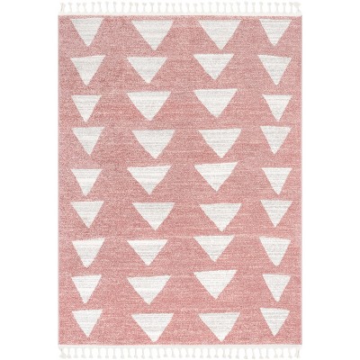 Well Woven Tango Geometric Triangle Stain-resistant Area Rug