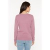 JENNIE LIU 100% Pure Cashmere Extra-ply Cozy Long Sleeve Crew Neck Sweater - 2 of 2