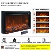 SinCiDo 70" Fireplace TV Stand, Entertainment Center w/ 30" Fireplace, Equipped w/ Remote Control & 3D Flame, Storage Cabinets & Drawers - 4 of 4